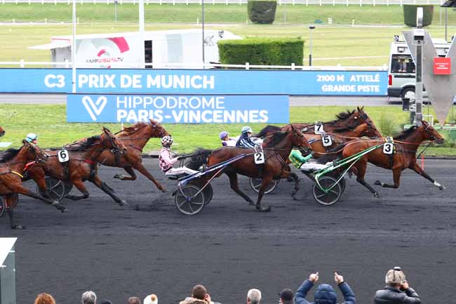 Photo d'arrivée de la course pmu PRIX DE MUNICH à PARIS-VINCENNES le Samedi 8 février 2020