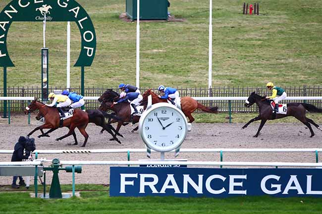 Photo d'arrivée de la course pmu PRIX DU ROND FILLE DE L'AIR à CHANTILLY le Samedi 8 février 2020