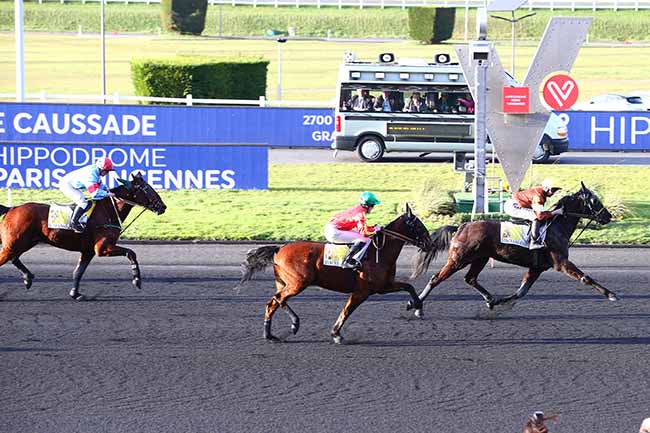 Photo d'arrivée de la course pmu PRIX DE CAUSSADE à PARIS-VINCENNES le Jeudi 13 février 2020