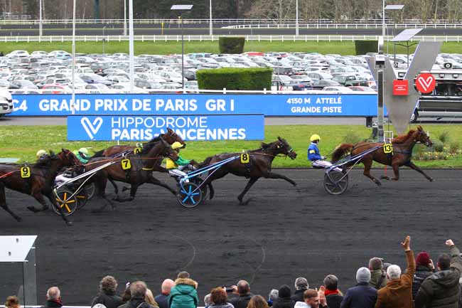 Photo d'arrivée de la course pmu GRAND PRIX DE PARIS à PARIS-VINCENNES le Dimanche 23 février 2020