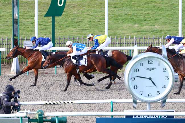 Photo d'arrivée de la course pmu PRIX DE L'ETANG CHAPON à CHANTILLY le Mardi 3 mars 2020