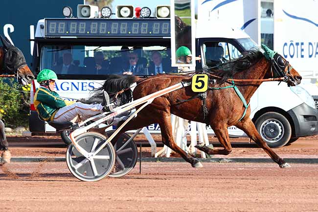 Photo d'arrivée de la course pmu PRIX SIENNE à CAGNES-SUR-MER le Dimanche 8 mars 2020
