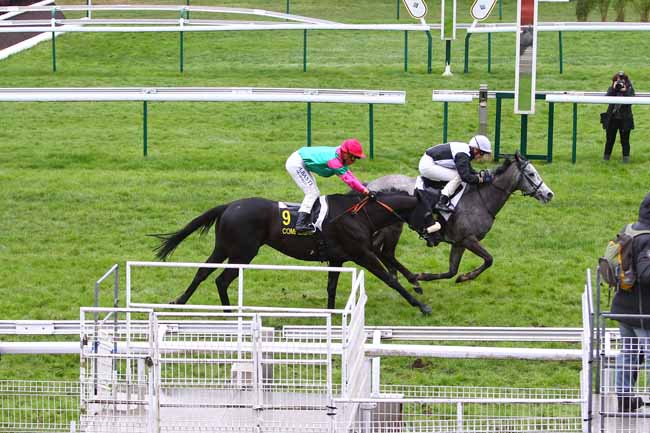 Photo d'arrivée de la course pmu PRIX DES BEAUX MONTS à COMPIEGNE le Dimanche 8 mars 2020