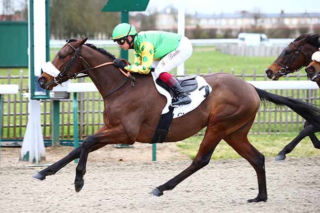 Photo d'arrivée de la course pmu PRIX DE LA GRANGE DES BOIS à CHANTILLY le Mardi 10 mars 2020