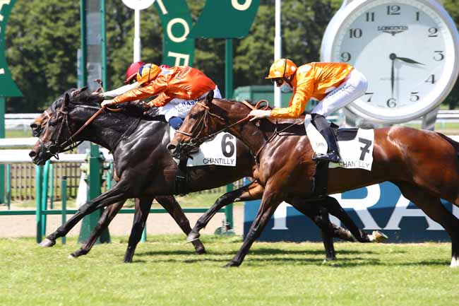 Photo d'arrivée de la course pmu PRIX DE BOREST à CHANTILLY le Lundi 18 mai 2020
