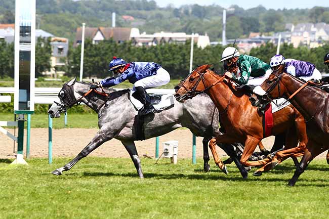 Photo d'arrivée de la course pmu PRIX IVANJICA à DEAUVILLE le Dimanche 24 mai 2020