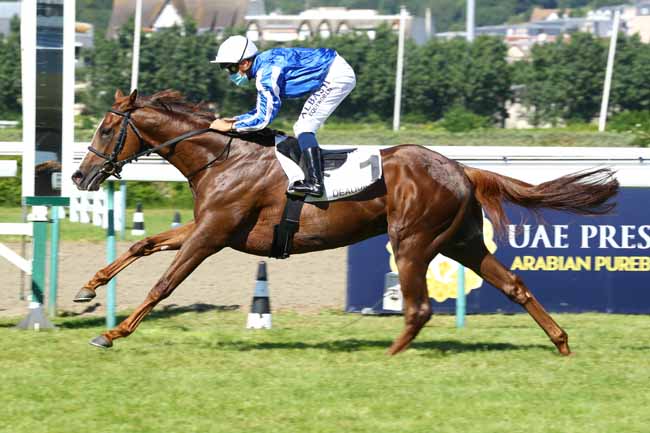 Photo d'arrivée de la course pmu PRIX DE NANTERRE à DEAUVILLE le Lundi 1 juin 2020