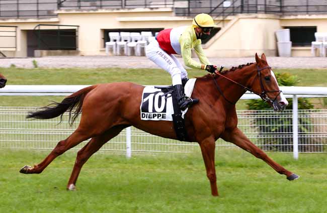 Photo d'arrivée de la course pmu PRIX DU CAMELEON à DIEPPE le Lundi 8 juin 2020