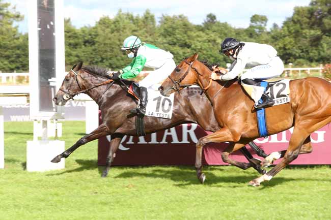 Photo d'arrivée de la course pmu PRIX FOIE GRAS BIRABEN à LA TESTE DE BUCH le Jeudi 18 juin 2020