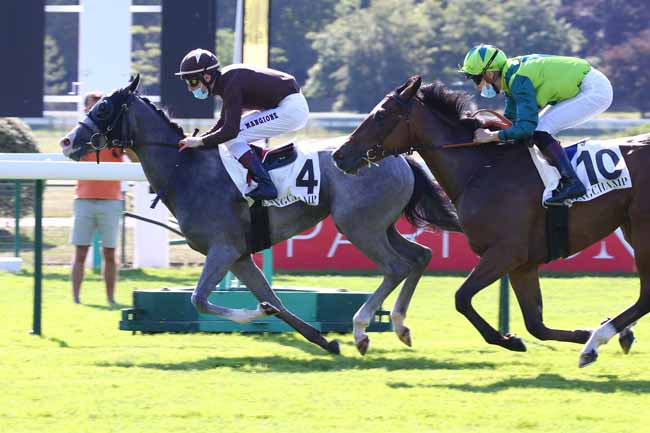 Photo d'arrivée de la course pmu PRIX DU ROCHECHOUART à LONGCHAMP le Jeudi 25 juin 2020