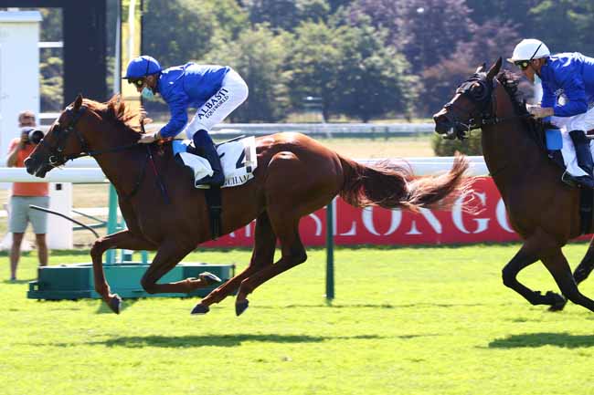 Photo d'arrivée de la course pmu PRIX DE LA PORTE MAILLOT à LONGCHAMP le Jeudi 25 juin 2020