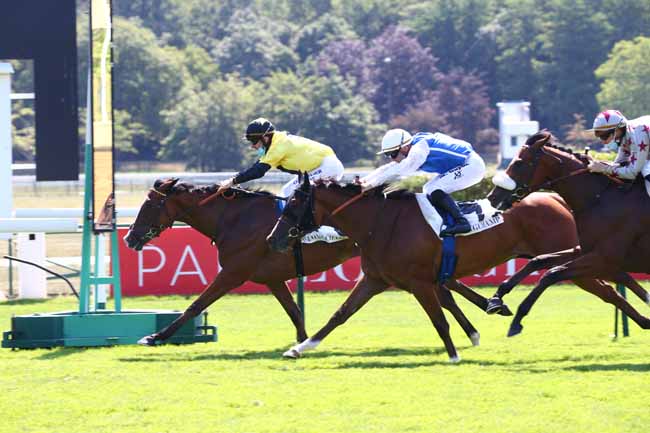 Photo d'arrivée de la course pmu PRIX DE LA TOUR SAINT-JACQUES à LONGCHAMP le Jeudi 25 juin 2020