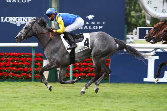 Photo d'arrivée de la course pmu PRIX DE BOURFONTAINE à CHANTILLY le Dimanche 5 juillet 2020