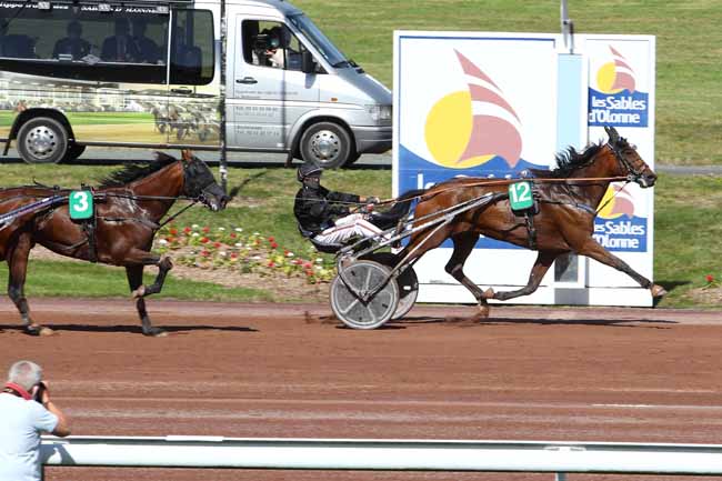 Photo d'arrivée de la course pmu PRIX D'OLONNE-SUR-MER à LES SABLES D'OLONNE le Lundi 6 juillet 2020