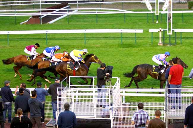 Photo d'arrivée de la course pmu PRIX DE VAUDRAMPONT à COMPIEGNE le Jeudi 16 juillet 2020