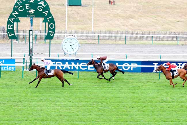 Photo d'arrivée de la course pmu PRIX DE VALGENCEUSE à CHANTILLY le Vendredi 17 juillet 2020