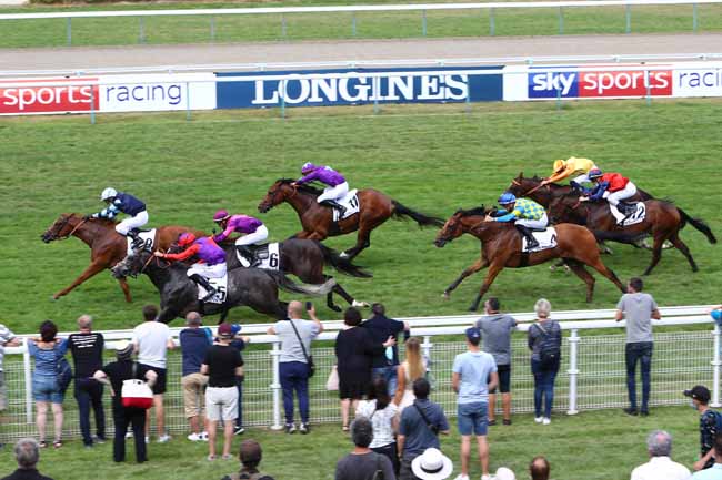 Photo d'arrivée de la course pmu PRIX DU CERCLE - SAUTERNES'S CUP à DEAUVILLE le Samedi 1 août 2020