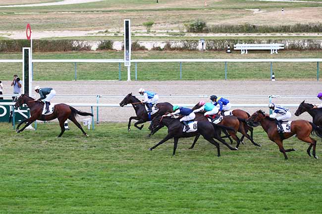 Photo d'arrivée de la course pmu PRIX PARIS-TURF à DEAUVILLE le Samedi 8 août 2020