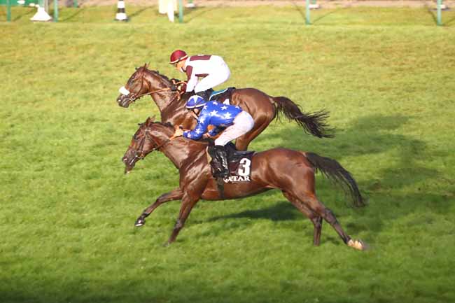 Photo d'arrivée de la course pmu AL RAYYAN CUP - PRIX KESBEROY à DEAUVILLE le Jeudi 13 août 2020