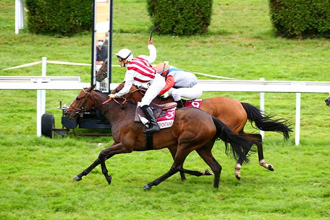 Photo d'arrivée de la course pmu PRIX DODSON AND HORELL à CLAIREFONTAINE le Mercredi 19 août 2020