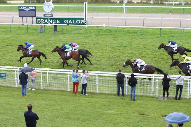 Photo d'arrivée de la course pmu PRIX DE LA HUDERIE à DEAUVILLE le Jeudi 27 août 2020