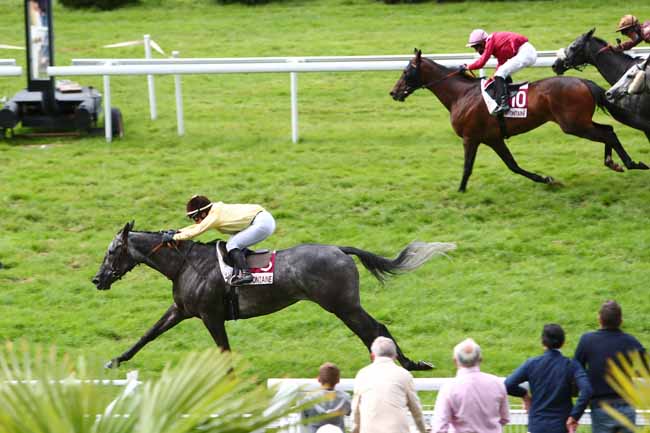 Photo d'arrivée de la course pmu PRIX DE BASSENEVILLE à CLAIREFONTAINE le Vendredi 28 août 2020