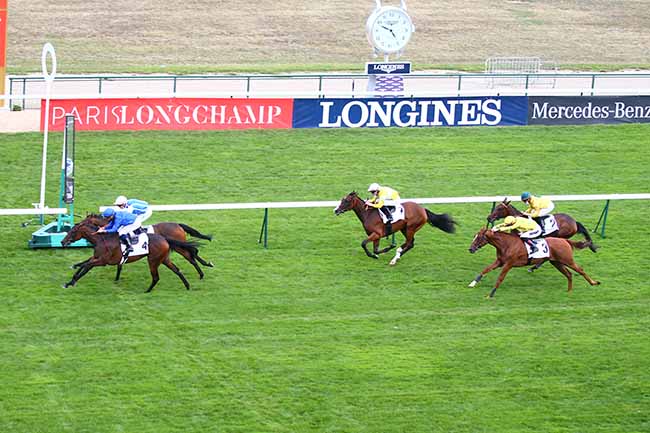 Photo d'arrivée de la course pmu PRIX DE LA CASCADE à LONGCHAMP le Jeudi 3 septembre 2020