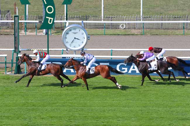 Photo d'arrivée de la course pmu PRIX DES AIGLES à CHANTILLY le Samedi 12 septembre 2020