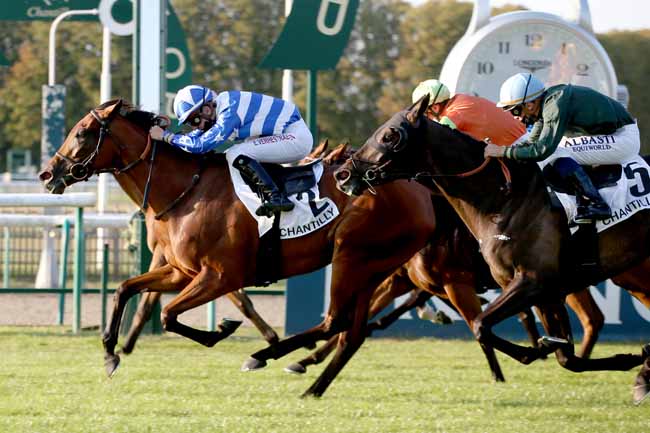 Photo d'arrivée de la course pmu PRIX DU CANAL DES MORFONDUS à CHANTILLY le Samedi 12 septembre 2020