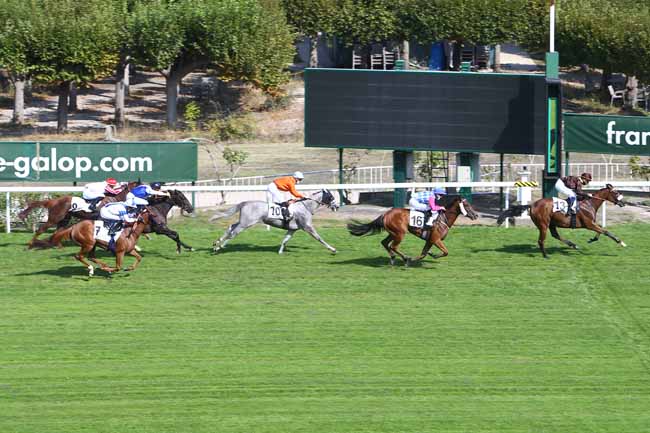 Photo d'arrivée de la course pmu PRIX D'ECQUEVILLY à SAINT-CLOUD le Mardi 15 septembre 2020