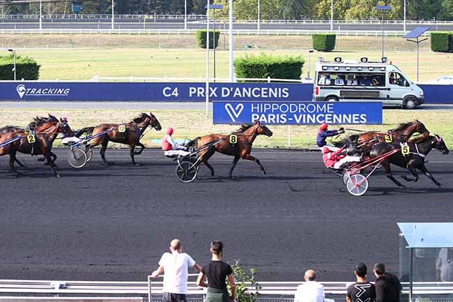 Photo d'arrivée de la course pmu PRIX D'ANCENIS à PARIS-VINCENNES le Dimanche 20 septembre 2020