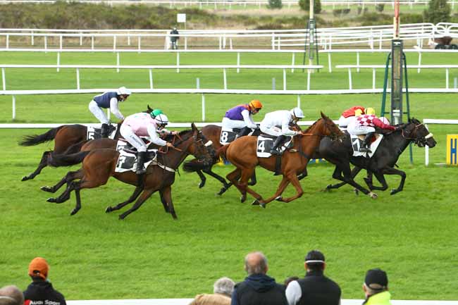 Photo d'arrivée de la course pmu PRIX DU BOURBONNAIS à FONTAINEBLEAU le Mardi 29 septembre 2020