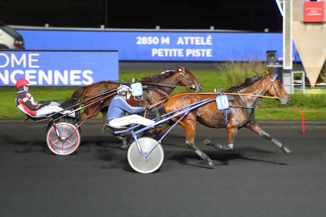 Photo d'arrivée de la course pmu PRIX OPHIUCUS à PARIS-VINCENNES le Vendredi 16 octobre 2020