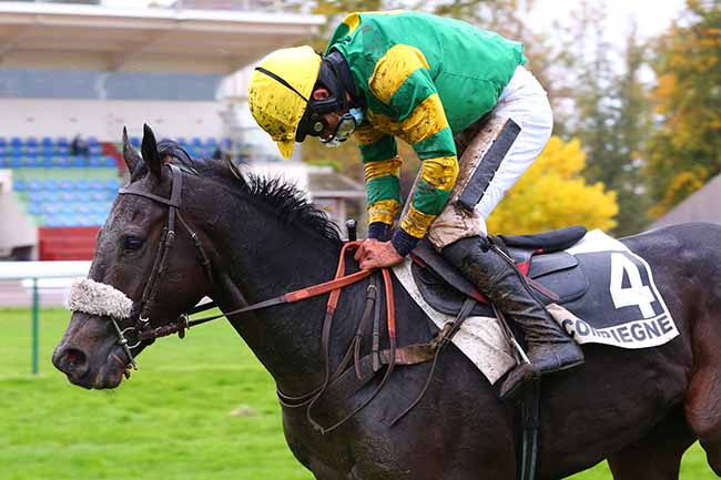 Photo d'arrivée de la course pmu PRIX FRANCOIS DE CHEVIGNY à COMPIEGNE le Mardi 20 octobre 2020