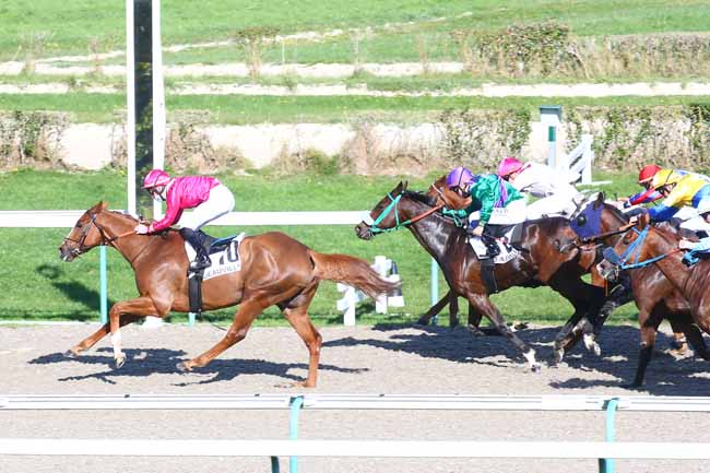 Photo d'arrivée de la course pmu PRIX DU MARAIS VERNIER à DEAUVILLE le Jeudi 22 octobre 2020