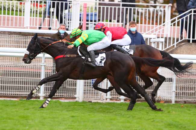 Photo d'arrivée de la course pmu PRIX ROBERT WEILL à AUTEUIL le Mercredi 28 octobre 2020