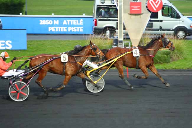 Photo d'arrivée de la course pmu PRIX GALLEA à PARIS-VINCENNES le Vendredi 30 octobre 2020