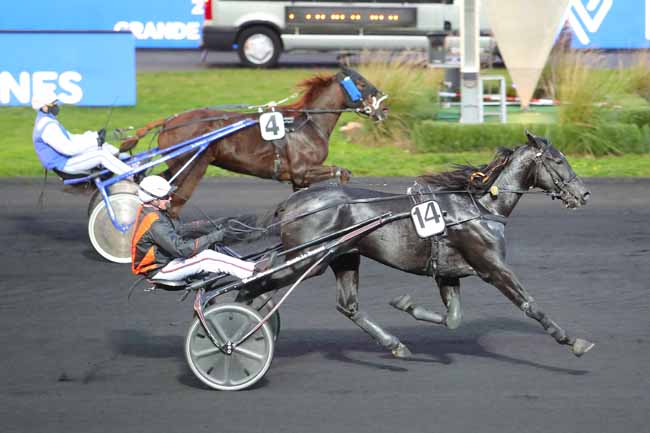 Photo d'arrivée de la course pmu PRIX POSIDONIUS à PARIS-VINCENNES le Mardi 3 novembre 2020
