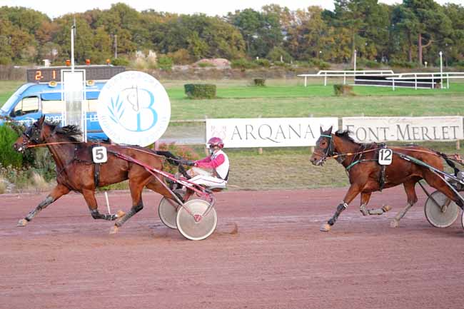 Photo d'arrivée de la course pmu PRIX YVES BOURNAZEL à BORDEAUX-LE BOUSCAT le Mardi 10 novembre 2020