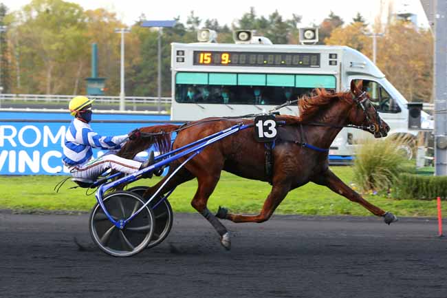 Photo d'arrivée de la course pmu PRIX REINE DU CORTA à PARIS-VINCENNES le Samedi 14 novembre 2020