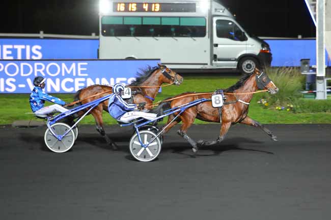 Photo d'arrivée de la course pmu PRIX ARIETIS à PARIS-VINCENNES le Vendredi 20 novembre 2020