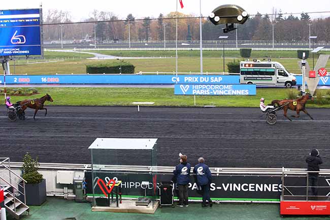 Photo d'arrivée de la course pmu PRIX DU SAP à PARIS-VINCENNES le Jeudi 3 décembre 2020