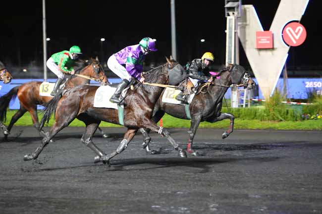 Photo d'arrivée de la course pmu PRIX GIENAH à PARIS-VINCENNES le Vendredi 4 décembre 2020