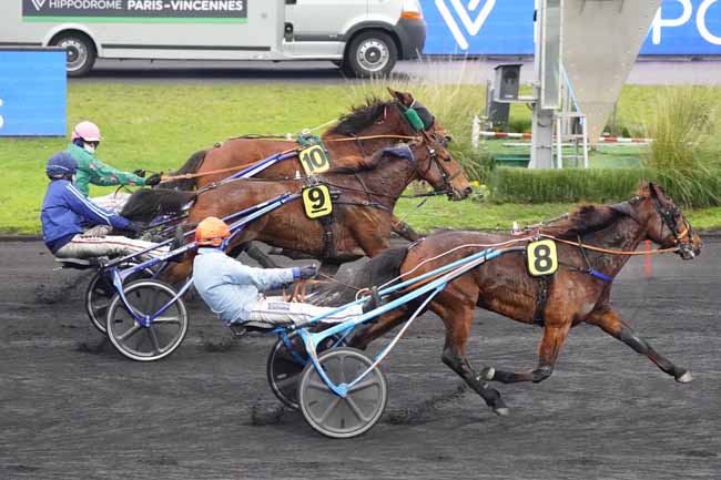 Photo d'arrivée de la course pmu PRIX DE BETHUNE à PARIS-VINCENNES le Mercredi 9 décembre 2020
