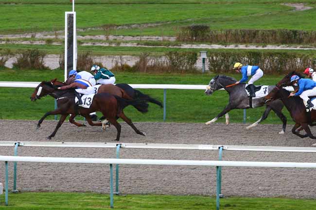 Photo d'arrivée de la course pmu PRIX DU MANOIR DES EVEQUES à DEAUVILLE le Vendredi 11 décembre 2020