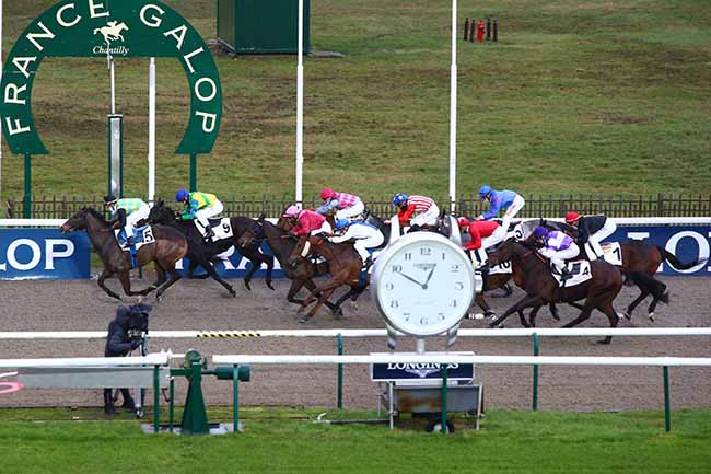 Photo d'arrivée de la course pmu PRIX DE LA PISTE D'AVILLY à CHANTILLY le Lundi 21 décembre 2020