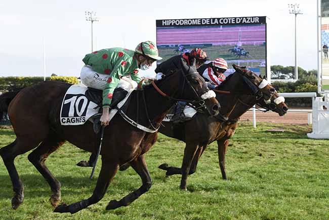 Photo d'arrivée de la course pmu PRIX DE LA TAMISE à CAGNES-SUR-MER le Mercredi 23 décembre 2020