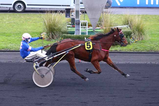 Photo d'arrivée de la course pmu PRIX DU GARD à PARIS-VINCENNES le Vendredi 25 décembre 2020