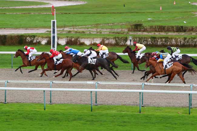 Photo d'arrivée de la course pmu PRIX DU CHANTIER NAVAL à DEAUVILLE le Dimanche 27 décembre 2020