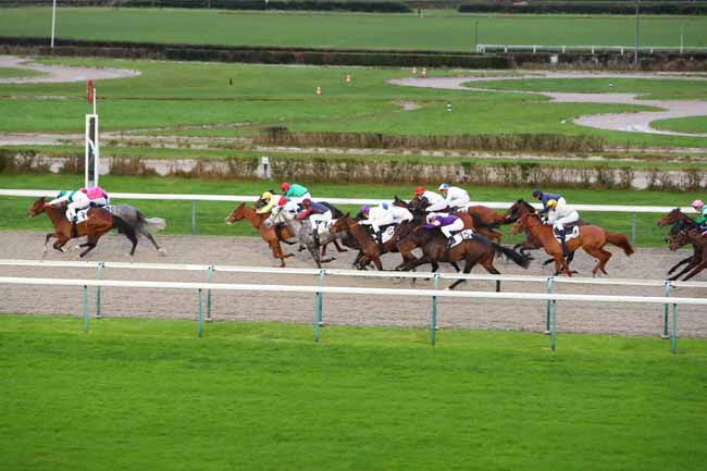 Photo d'arrivée de la course pmu PRIX DU HOGUENET à DEAUVILLE le Lundi 28 décembre 2020